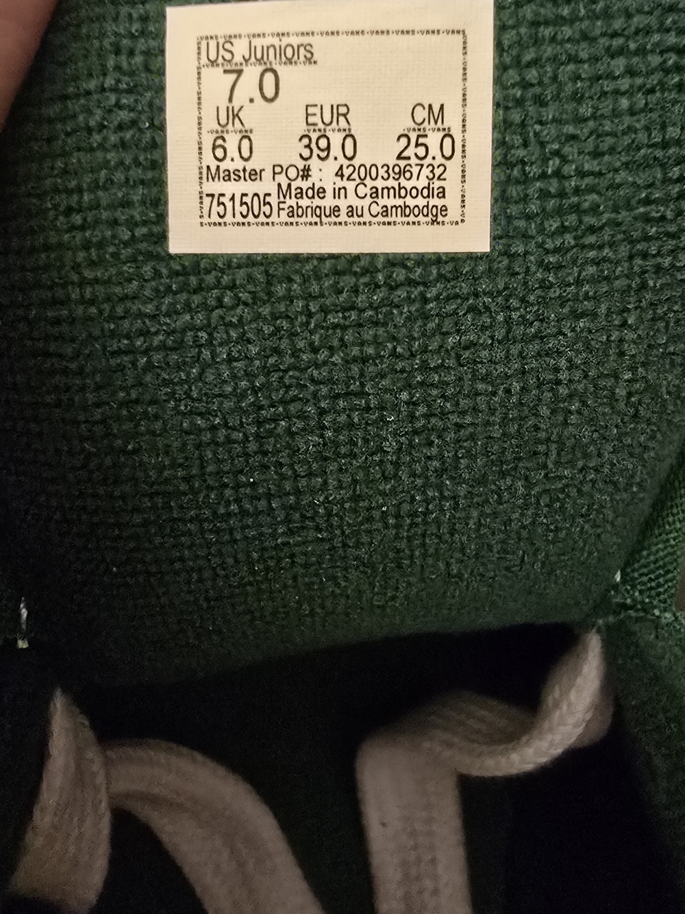 Vans NIB Womens Size 7.5 Or Big Kids Sz 7 - Picture 4 of 4
